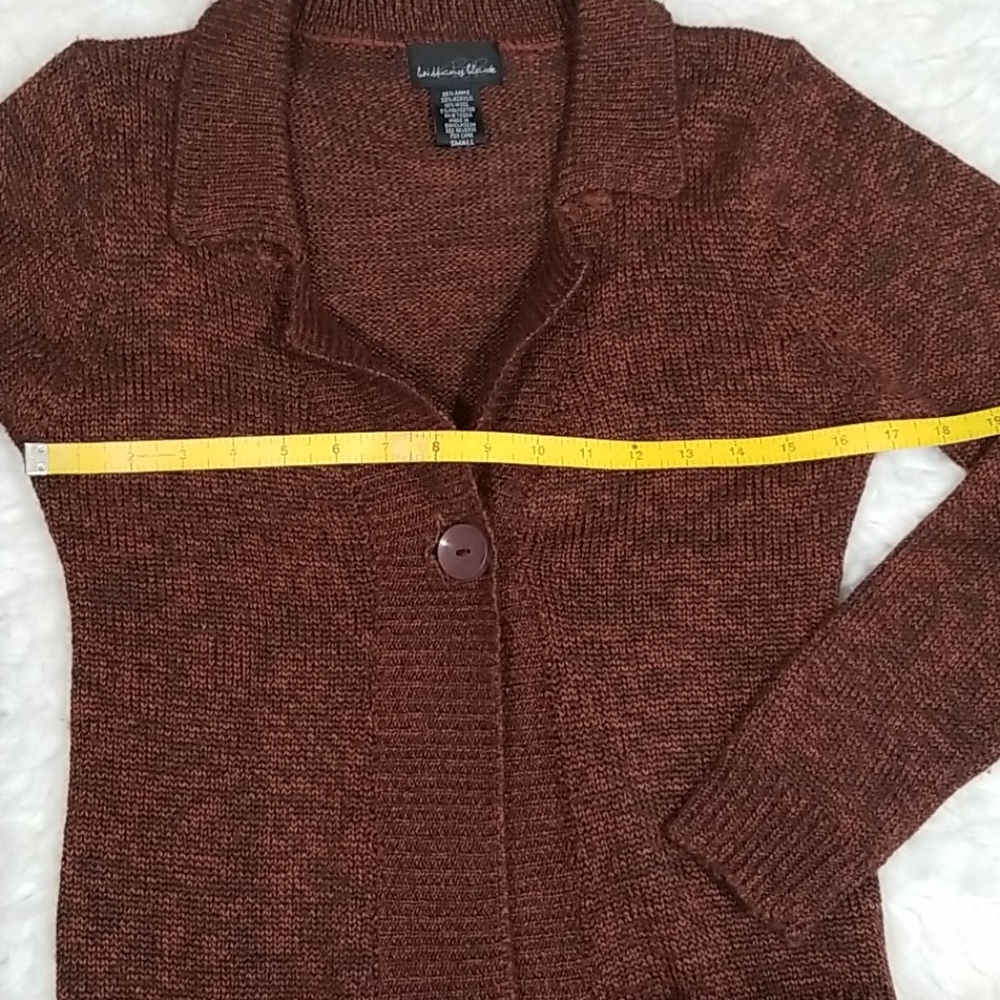Brittany Black marron cardigan. Size S - Picture 8 of 9